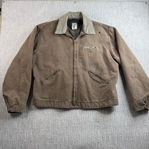 Carhartt Detroit Jacket Blanket Lined Mens XL J97 CHT Chestnut Brown